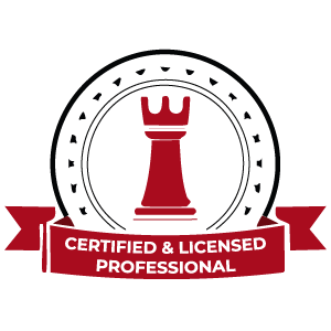 Certified & Licensed Professional badge